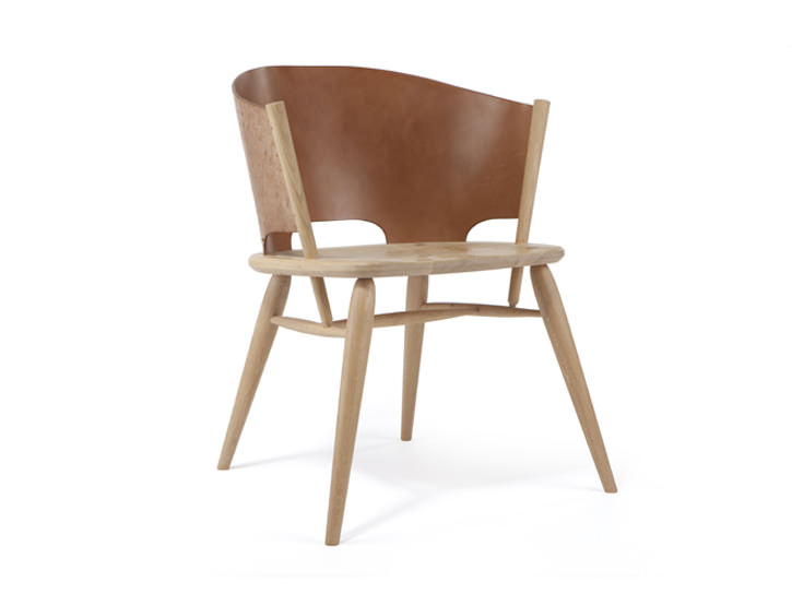 Hamylin Chair la chaise de cuir par Gareth Neal