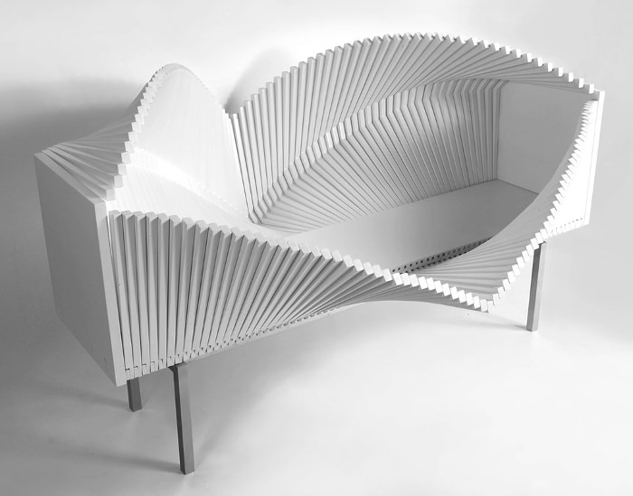 Wave cabinet par Sebastian Errazuriz maître des sculptures fonctionnelles