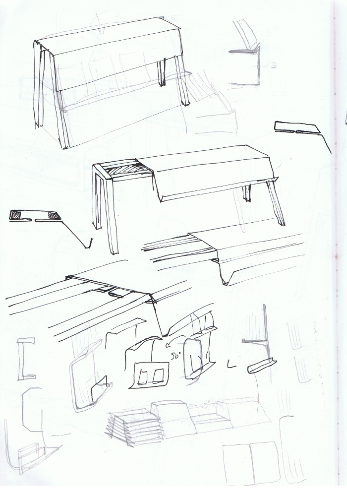 croquis - New{s}letters la console pour entrée par le Studio LWCP