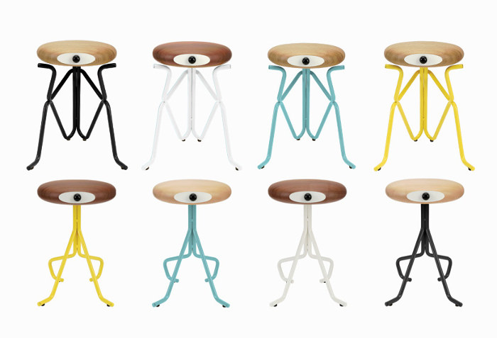 Companion tabouret poétique par Phillip Grass