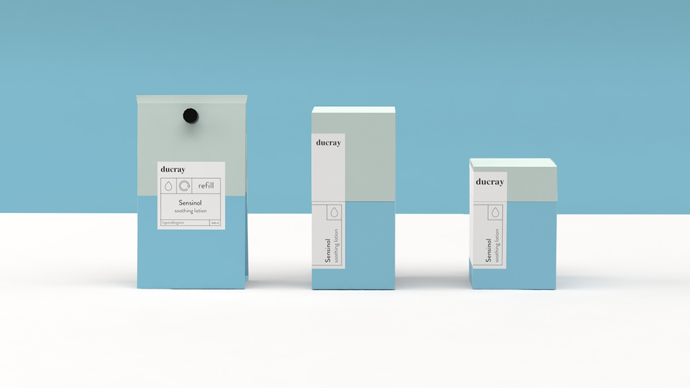 Packaging : Ducray Sensinol Rebranding par Tone Næss et Brage Istad Brenna-Lund