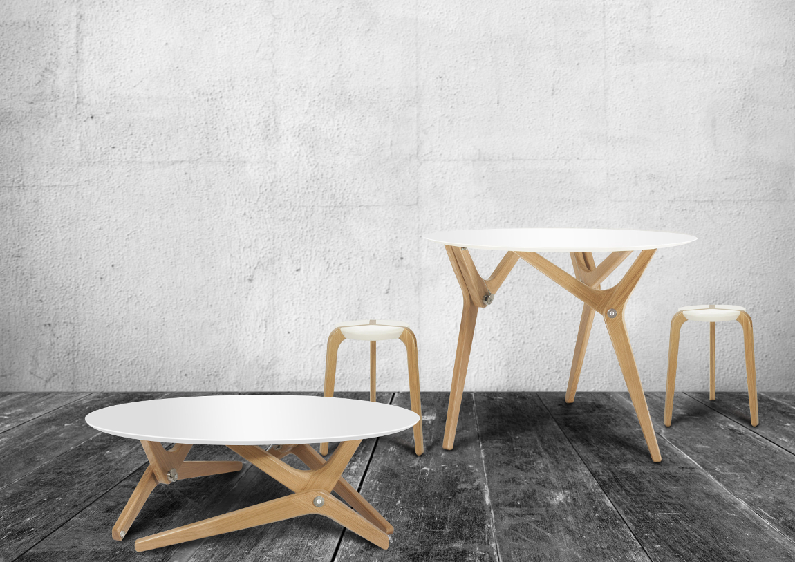 Table design Archimède par Boulon Blanc