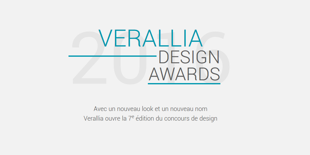 Concours VERALLIA Design Awards