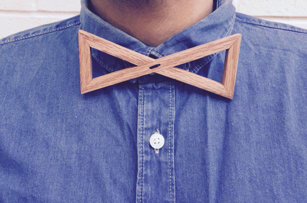 MITRE BOWTIES nœud papillon bois par Palaash Chaudhary