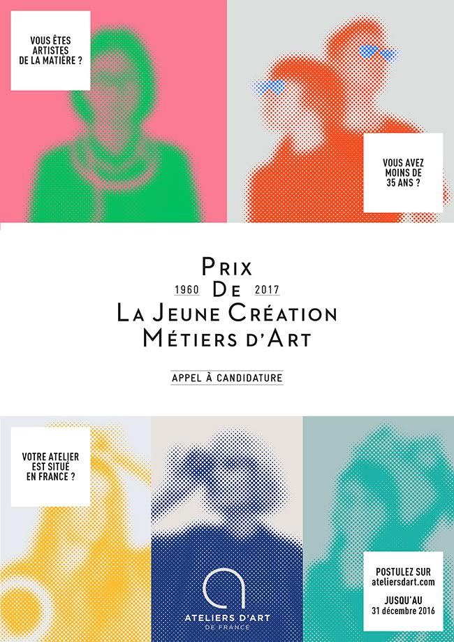 Appel à candidature : Prix de la Jeune Création Métiers d'Art 2017