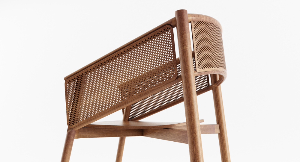 Wood U la chaise en bois par Alexandre Boucher